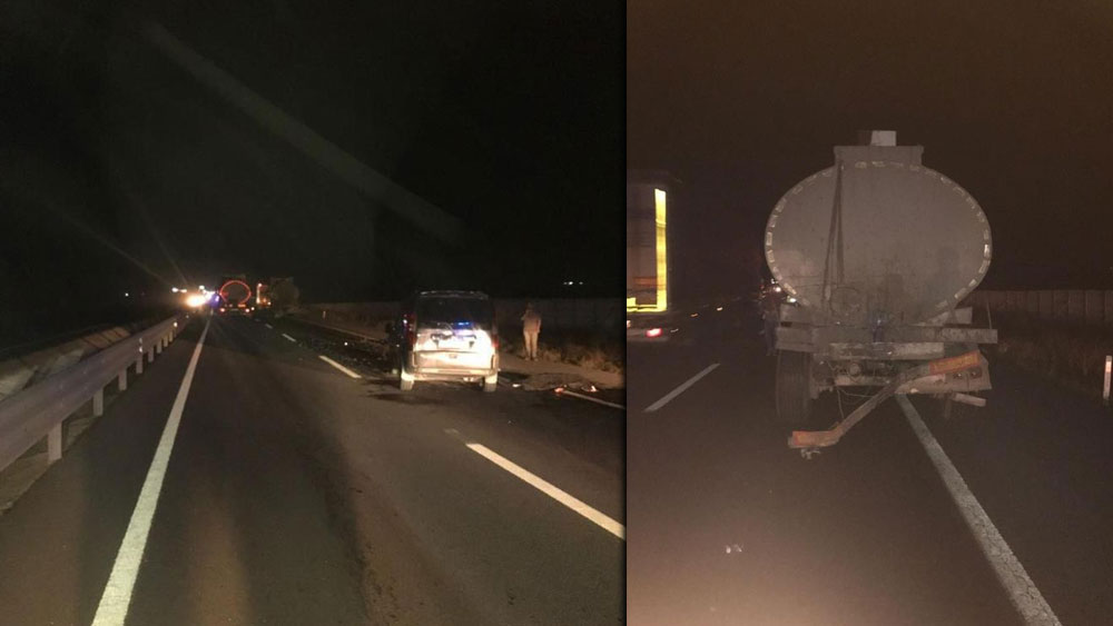 Konya’da hafif ticari araç tıra çarptı: 1 ölü, 7 yaralı