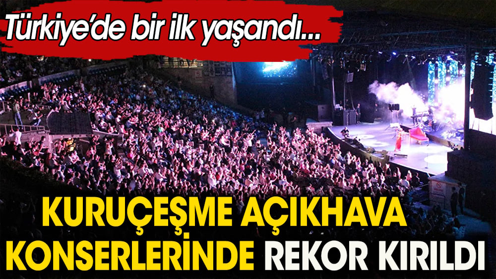 Kuruçeşme Açıkhava Konserlerini 129 günde yarım milyon seyirci izledi. Türkiye'de bir ilk yaşanarak rekor kırıldı