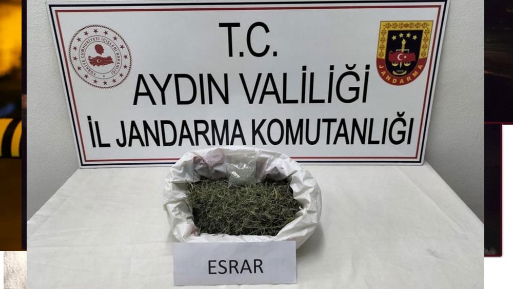 Aydın’da 2 bin 579 gram uyuşturucu ele geçirildi