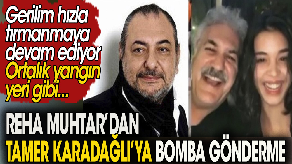 Reha Muhtar'dan Tamer Karadağlı'ya bomba gönderme: Senin Deniz Uğur ile ilişkinin...