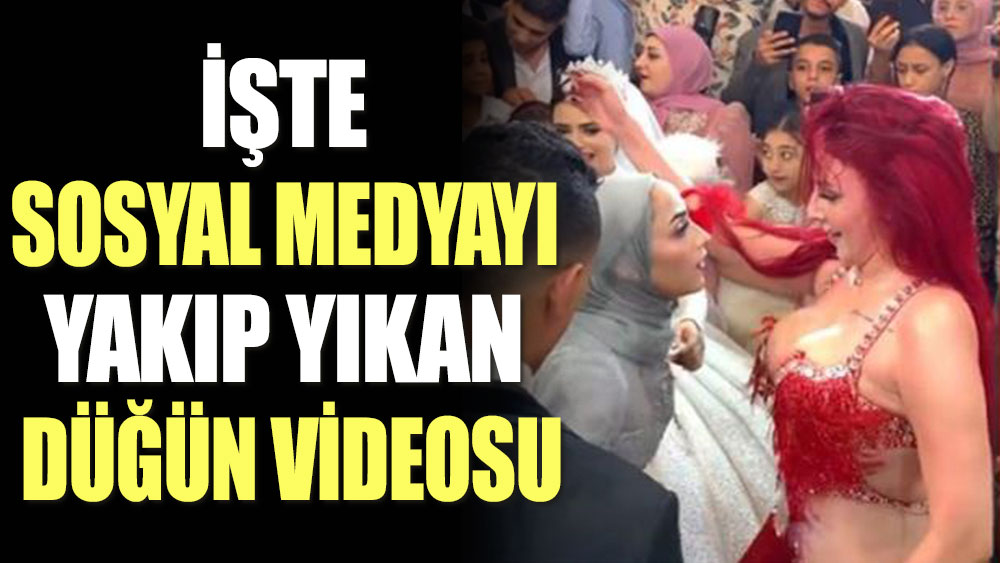 İşte sosyal medyayı yakıp yıkan düğün videosu