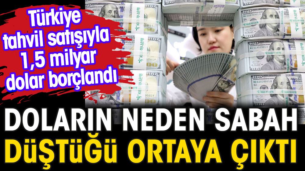 Doların neden sabah düştüğü ortaya çıktı. Türkiye tahvil satışıyla 1,5 milyar dolar borçlandı