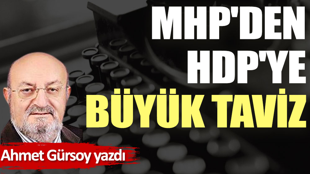 MHP'den HDP'ye büyük taviz