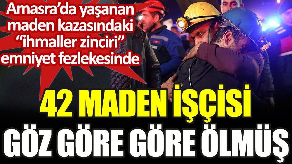 42 maden işçisi göz göre göre ölmüş. Amasra'da yaşanan maden kazasındaki ihmaller zinciri emniyet fezlekesinde