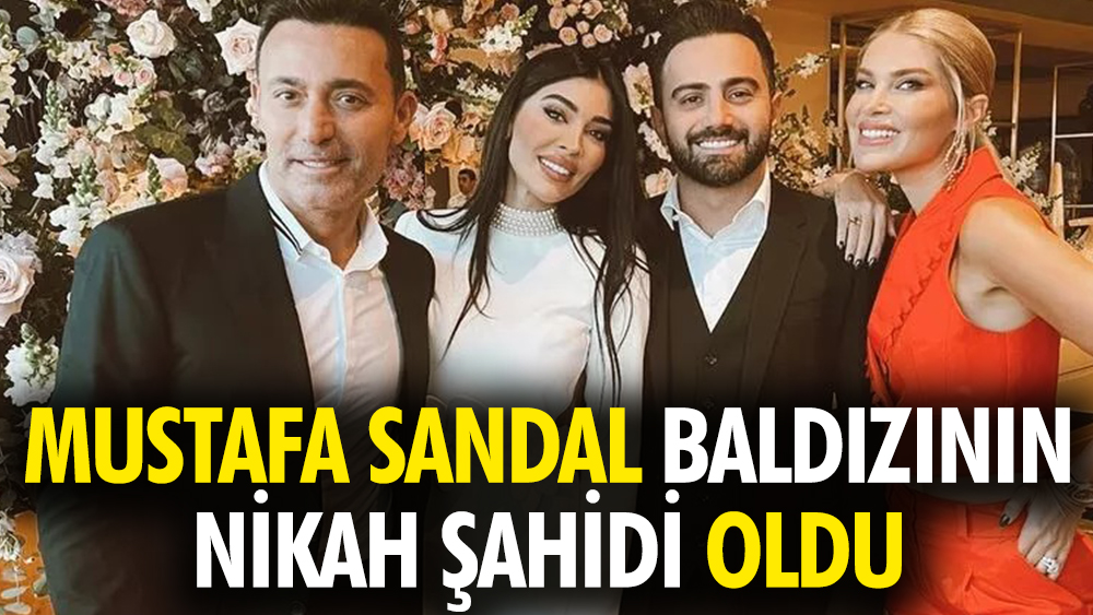 Mustafa Sandal baldızının nikah şahidi oldu