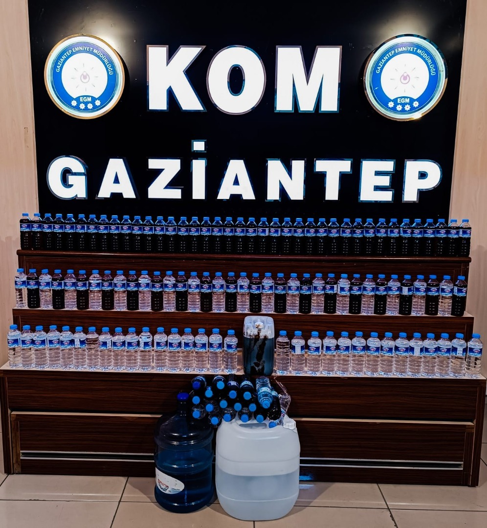 Gaziantep'te sahte alkol operasyonu: 3 gözaltı