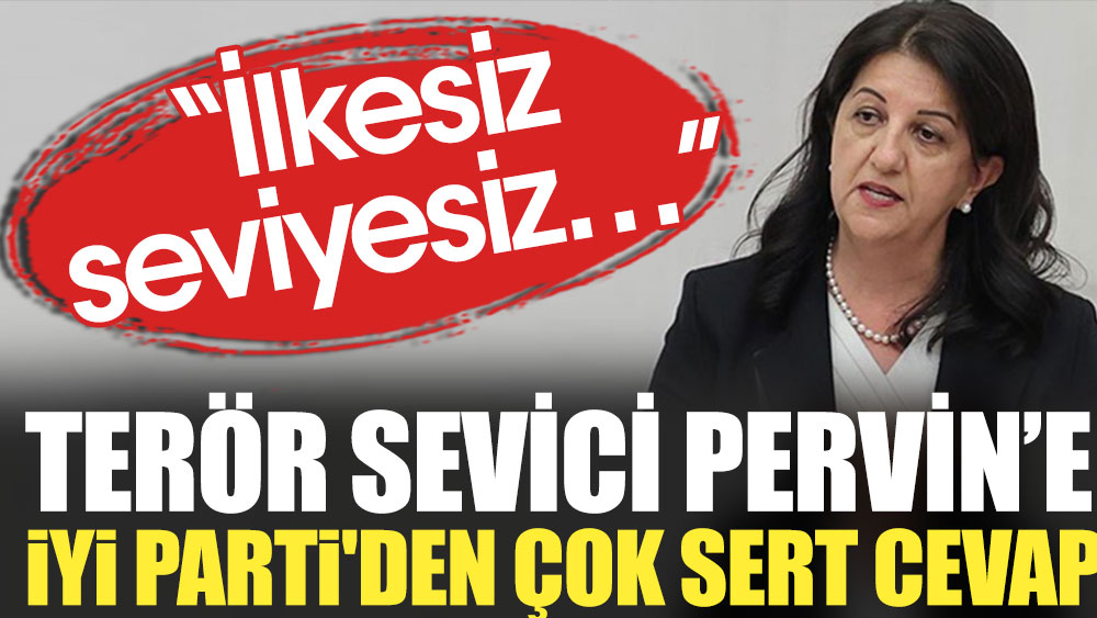 Terör sevici Pervin'e İYİ Parti'den çok sert cevap: İlkesiz, seviyesiz...
