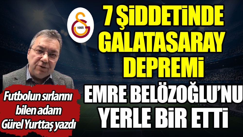 7 şiddetinde Galatasaray depremi