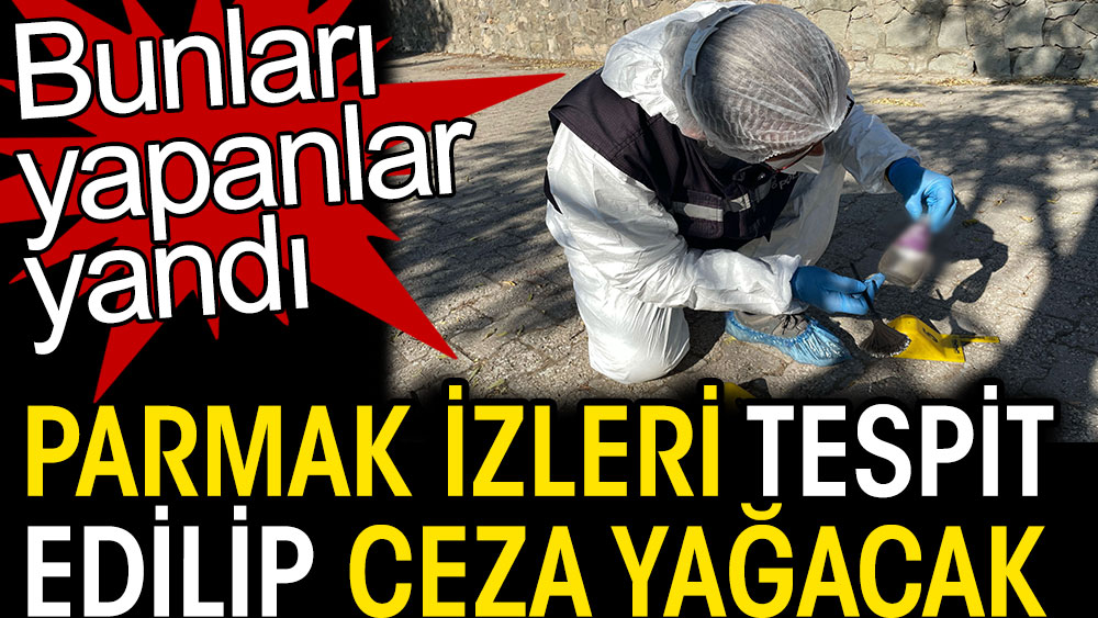 Parmak izleri tespit edilip ceza yağacak. Bunları yapanlar yandı