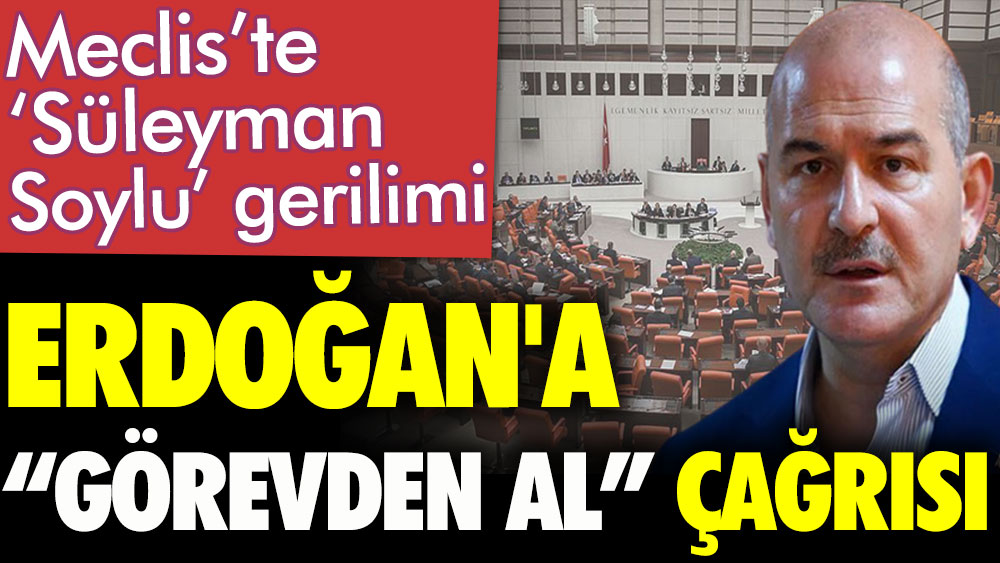 Meclis’te 'Süleyman Soylu' gerilimi.  Erdoğan’a ''görevden al'' çağrısı