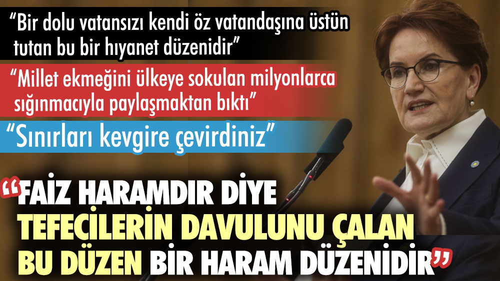 İYİ Parti lideri Meral Akşener: Sınırları kevgire çevirdiniz