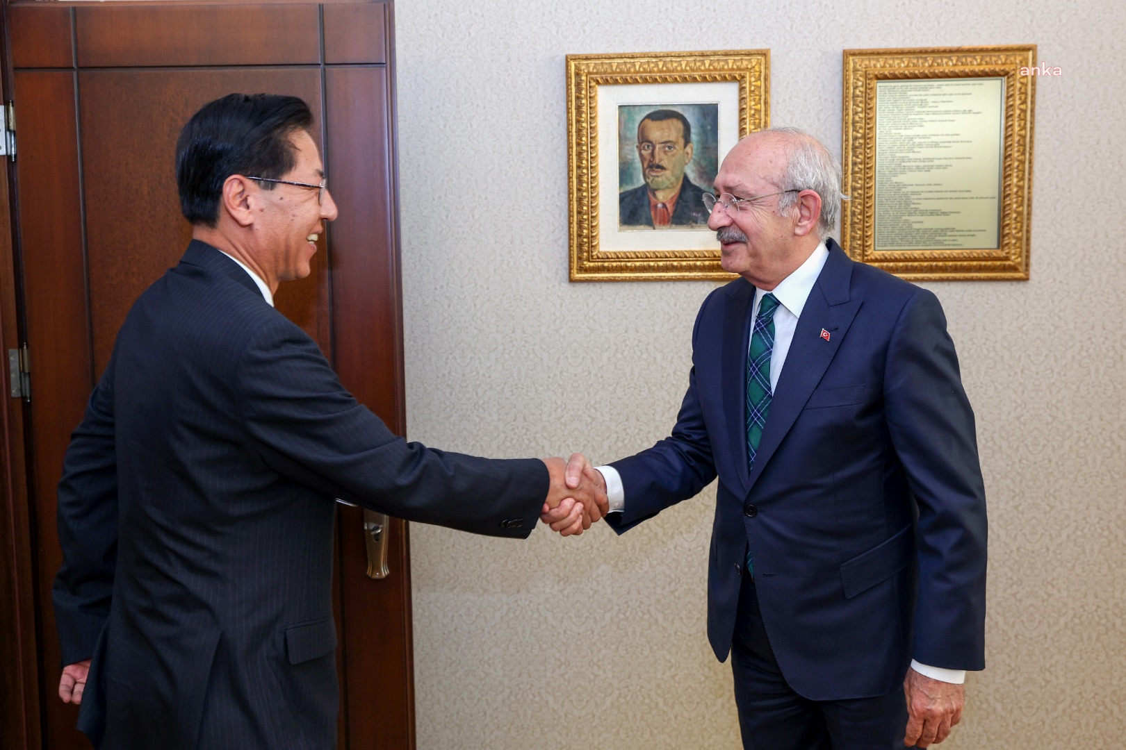 Kılıçdaroğlu, Çin Büyükelçisi Liu Shaobin'i kabul etti