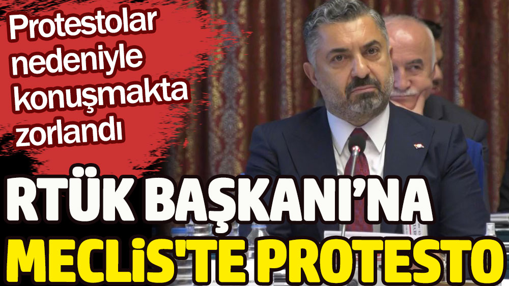 RTÜK Başkanı Ebubekir Şahin'e Meclis'te büyük protesto. Konuşmakta zorlandı!