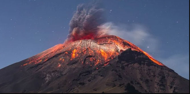 Popocatepetl Yanardağı'nda son 10 günde 25 patlama