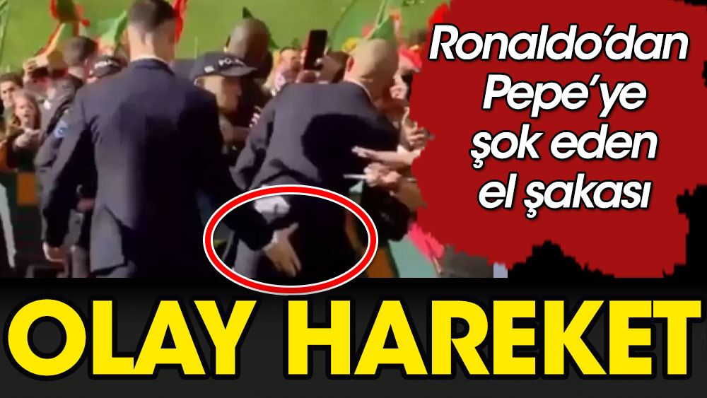 Zor günler geçiren Ronaldo'dan Pepe'ye olay el hareketi