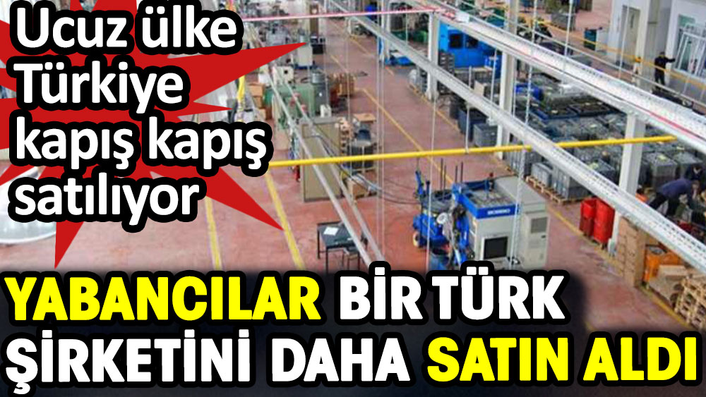 Yabancılar bir Türk şirketini daha satın aldı