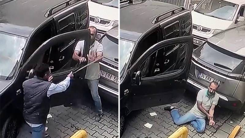 Fatih'te yol isteyen sürücüye döner bıçağıyla saldıran İranlı kâğıt toplayıcısının cezası belli oldu