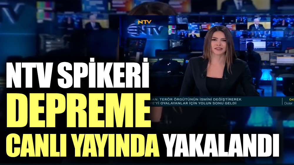 NTV spikeri depreme canlı yayında yakalandı