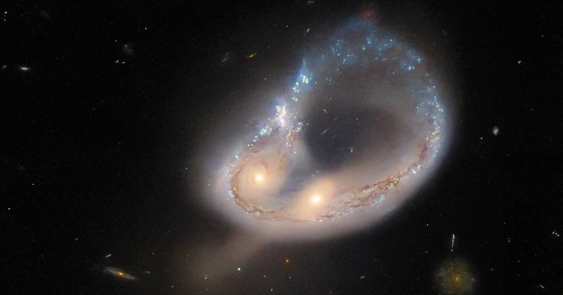 Çarpışan galaksilerin fotoğrafı paylaşıldı