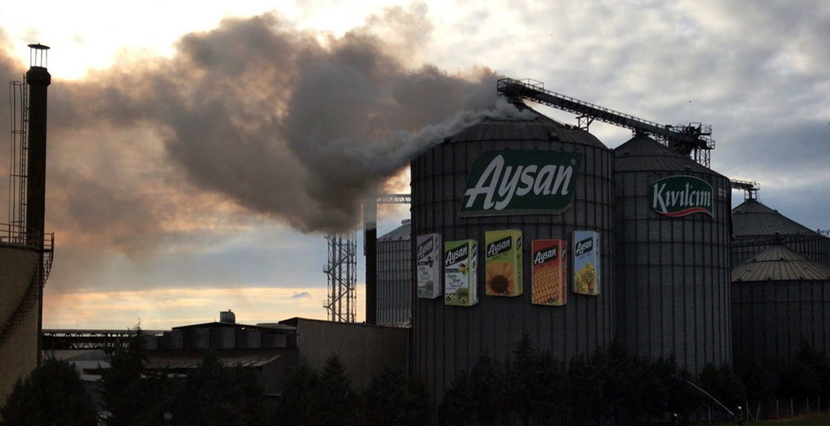 Edirne’de yağ fabrikasında yangın! Kara dumanlar gökyüzünü kapladı