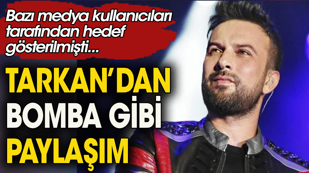 Tarkan'dan bomba gibi paylaşım: Ben susarım ama...