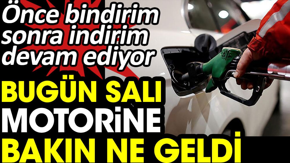 Bugün salı motorine bakın ne geldi