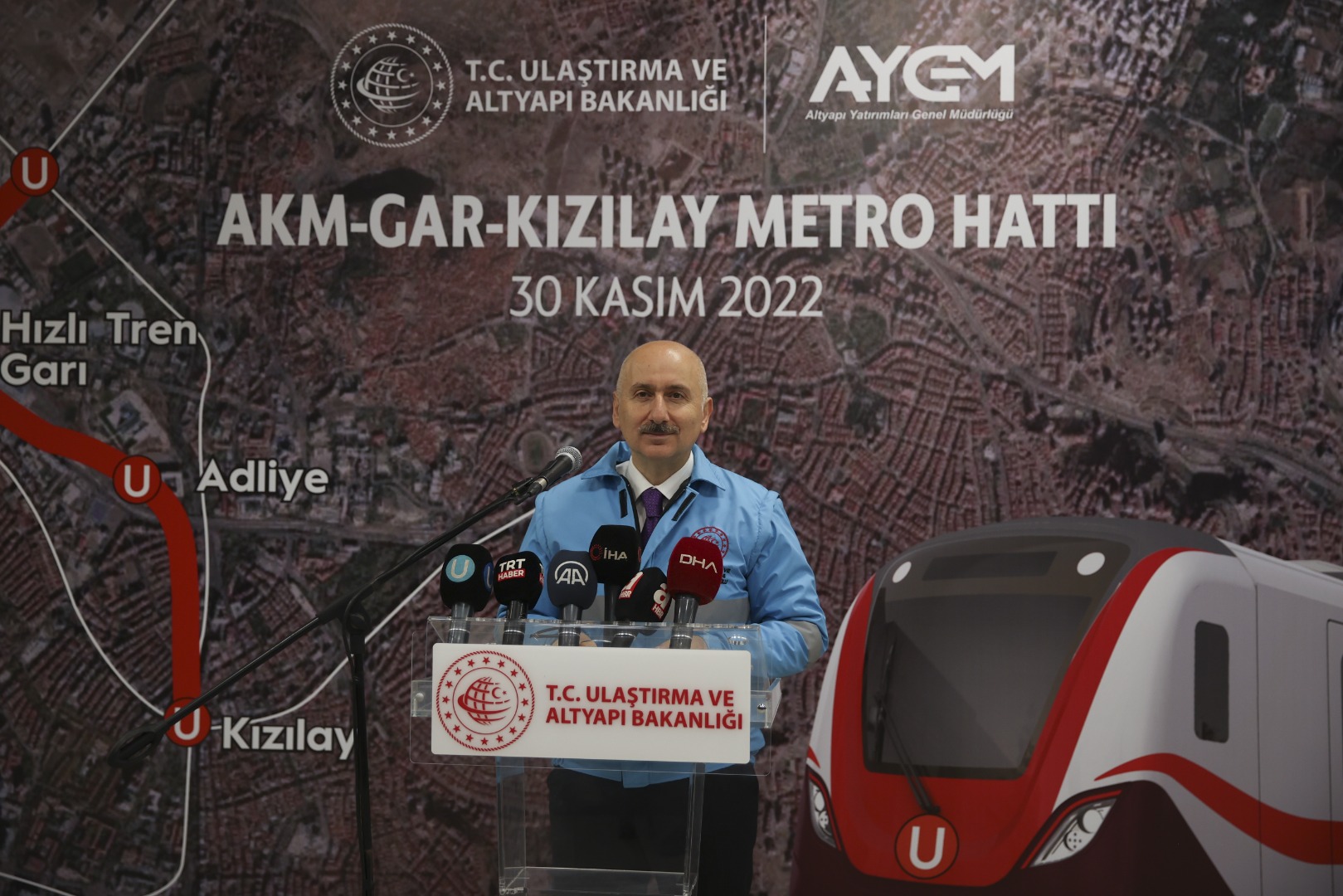 Bakan Karaismailoğlu AKM-Gar-Kızılay metrosunun açılış tarihini açıkladı