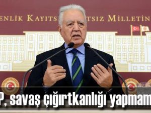 AKP, savaş çığırtkanlığı yapmamalı!