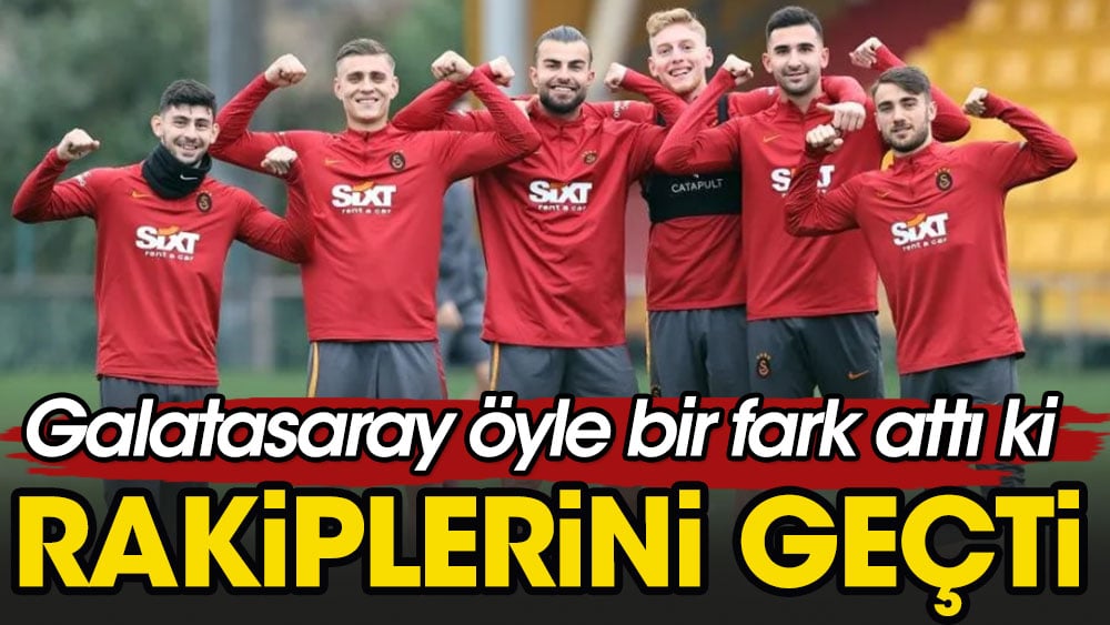 Galatasaray fark attı: Açık ara zirvede 