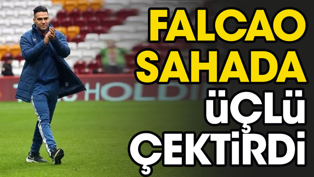 Falcao Galatasaraylı taraftarlara üçlü çektirdi