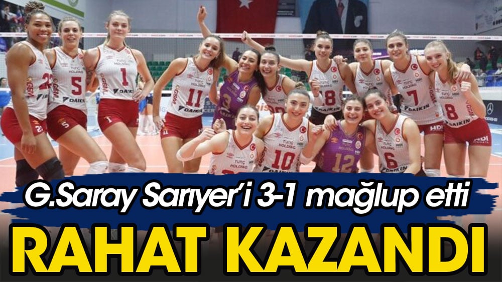 Galatasaray Sarıyer'e acımadı