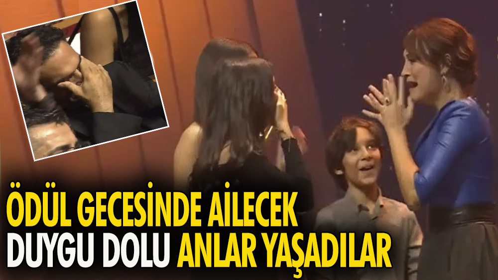 Senarist Sema Ergenekon, ödül konuşmasında hem eşi Uğur Aslan'ı ağlattı hem de kendisi ağladı