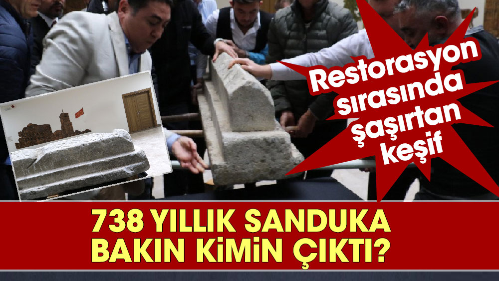 Restorasyon sırasında şaşırtan keşif. 738 yıllık sanduka bakın kimin çıktı?