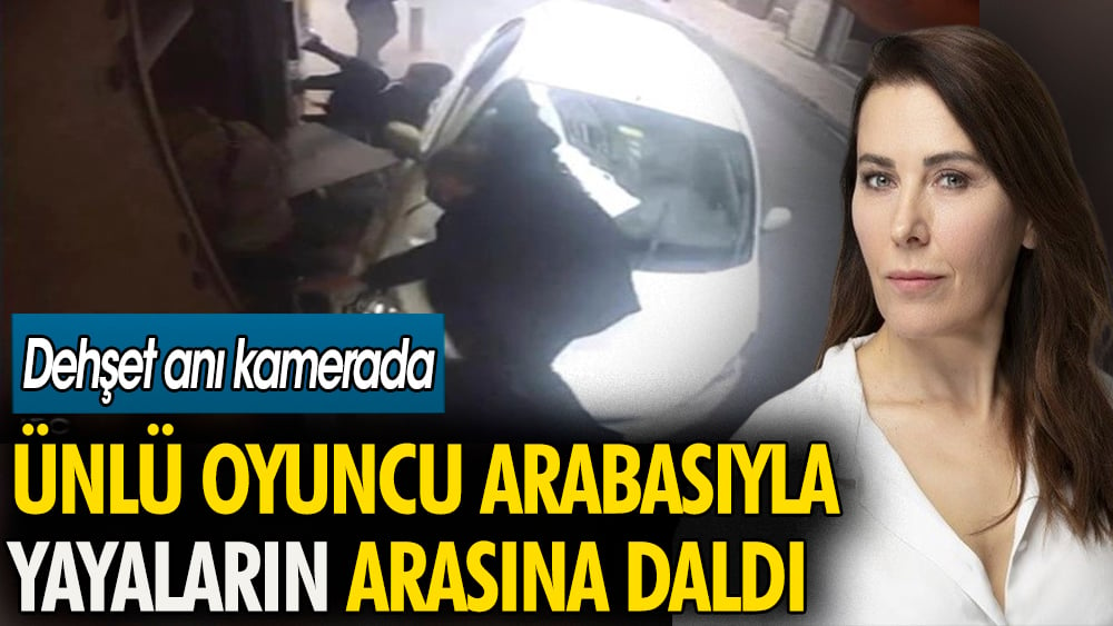 Tanınmış oyuncu, aracıyla yayaların arasına daldı. Dehşet anı kamerada