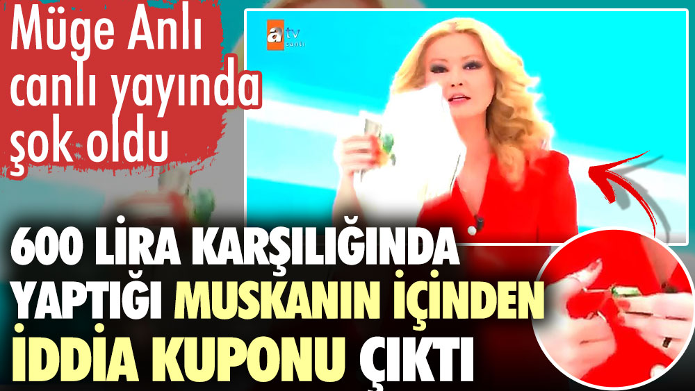 Müge anlı canlı yayında şok oldu. 600 lira karşılığında yaptığı muskanın içinden iddia kuponu çıktı