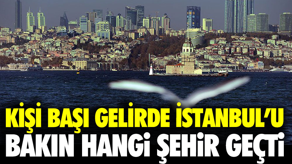 Kişi başı gelirde İstanbul'u bakın hangi şehir geçti