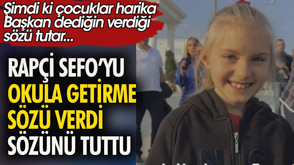 Rapçi Sefo ''Başkan olursam Sefo'yu getireceğim'' diyen çocuk hayranını kırmayarak Bursa'ya gitti