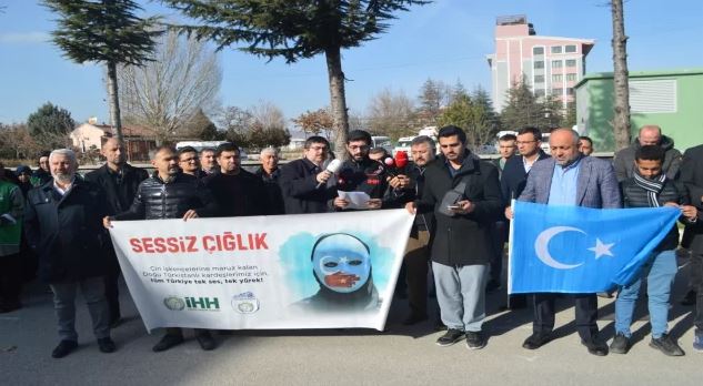 Çin'in Sincan Uygur Özerk Bölgesi politikalarına Afyonkarahisar ve Karaman'da tepki