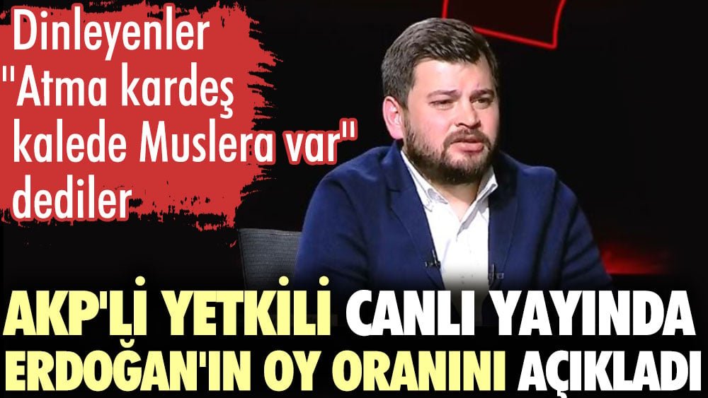 Canlı yayında Erdoğan'ın oy oranını açıkladı. Dinleyenler Atma kalede Muslera var dediler