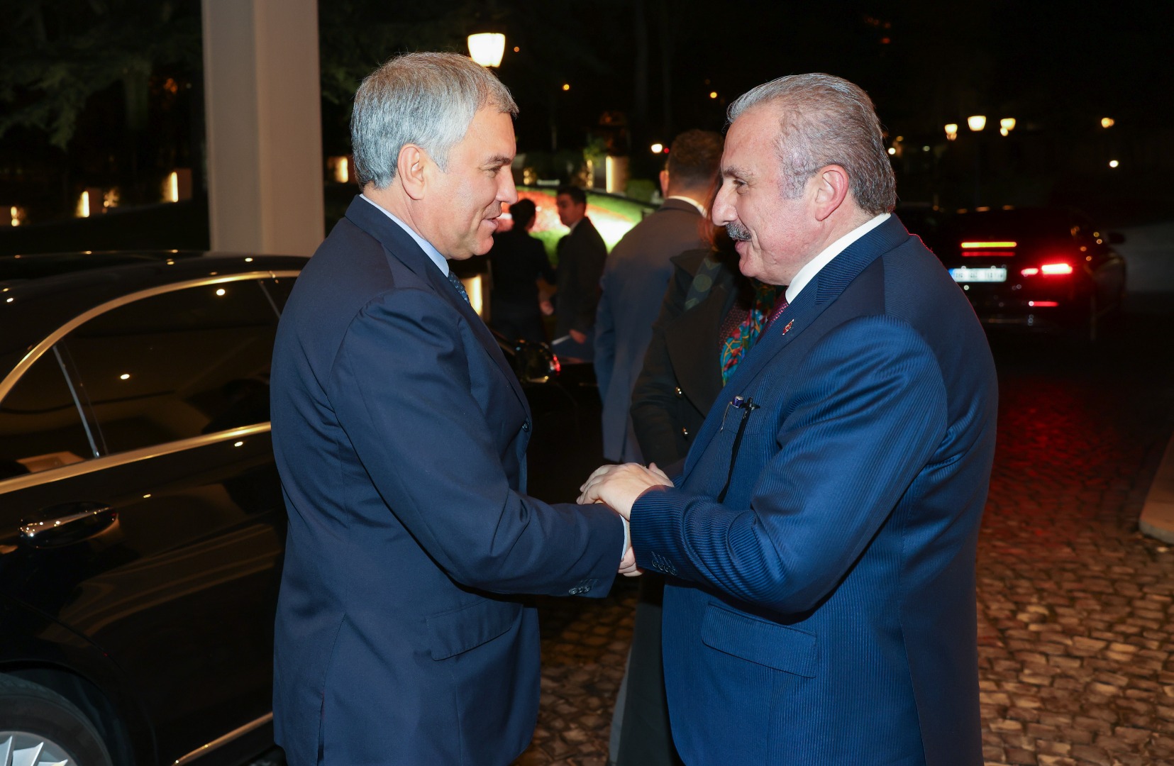 TBMM Başkanı Şentop, Rusya Devlet Duması Başkanı Volodin ile bir araya geldi   