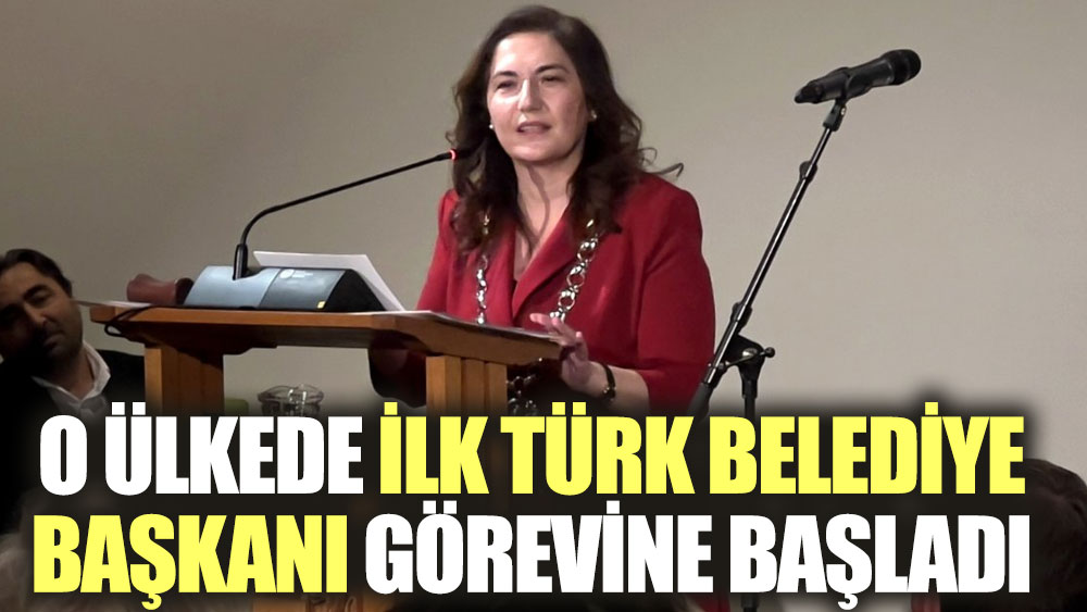 Hollanda'da Türk belediye başkanı görevine başladı