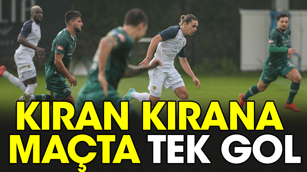 Konyaspor ile Ankaragücü arasında geçen kıran kırana maçta tek gol