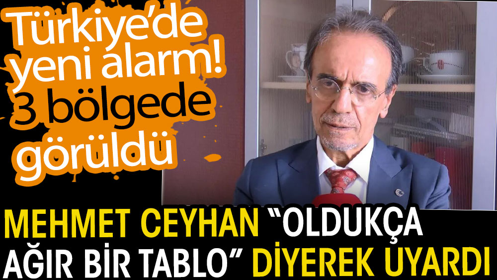 Mehmet Ceyhan “oldukça ağır bir tablo” diyerek uyardı. Türkiye’de 3 bölgede görüldü