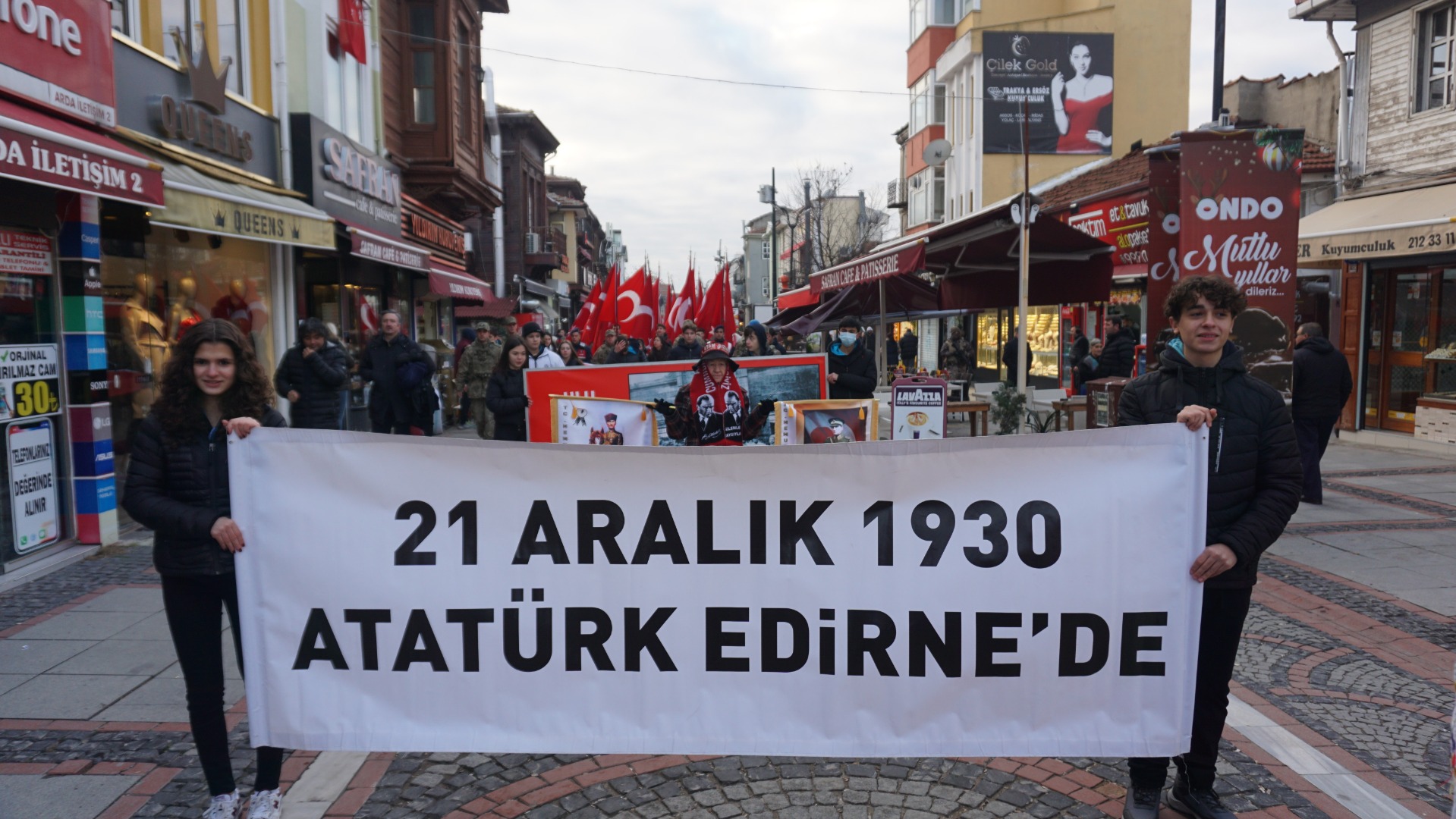 Atatürk'ün Edirne'ye gelişinin 92’nci yılı törenle kutlandı 