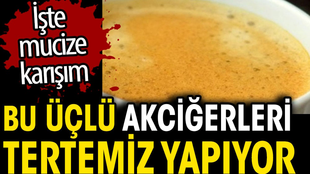 Bu üçlü akciğerleri tertemiz yapıyor. İşte mucize karışım