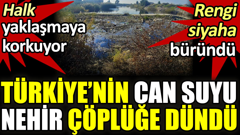 Türkiye’nin can suyu Büyük Menderes Nehri çöplüğü döndü! Halk yaklaşmaya korkuyor