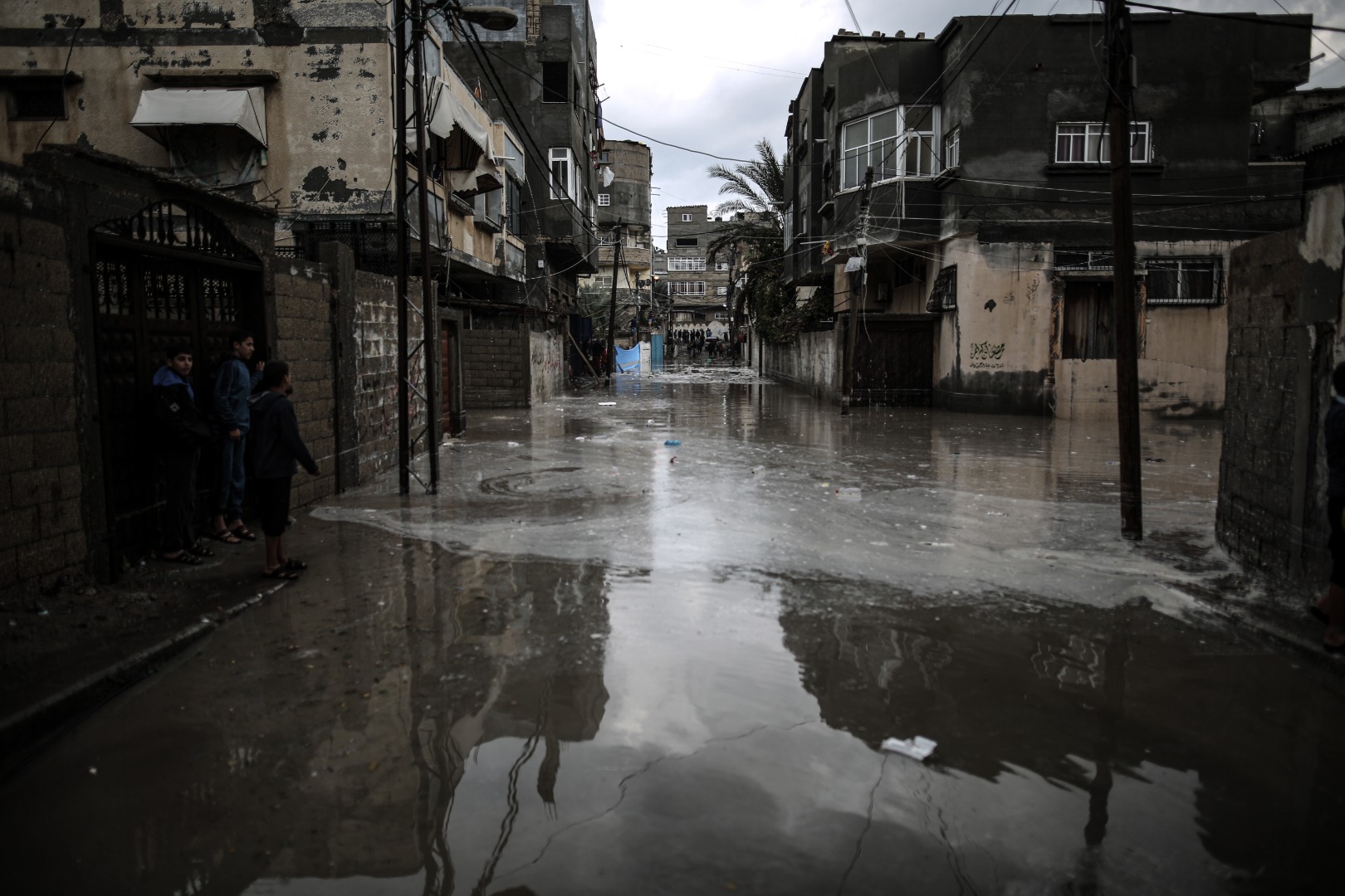 Gazze Şeridi sular altında kaldı