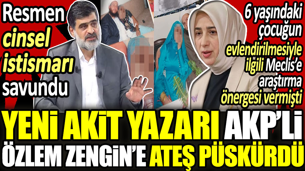 Ali Karahasanoğlu 6 yaşındaki çocuğun evlendirilmesiyle ilgili Meclis'e araştırma önergesi AKP'li Özlem Zengin'e ateş püskürdü