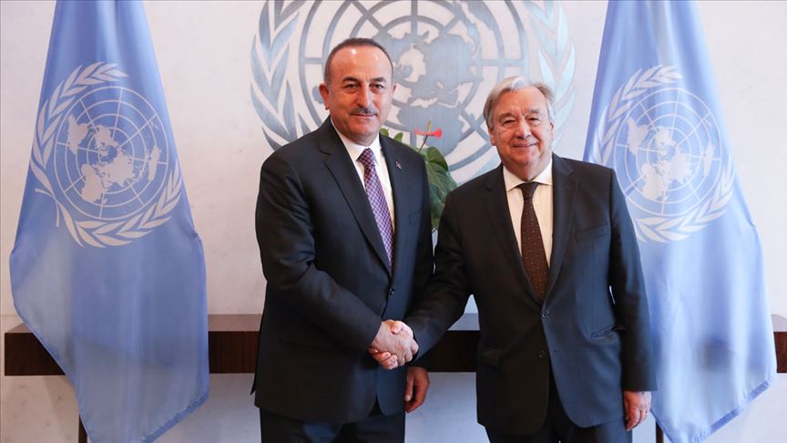 Mevlüt Çavuşoğlu BM Genel Sekreteri ile görüştü