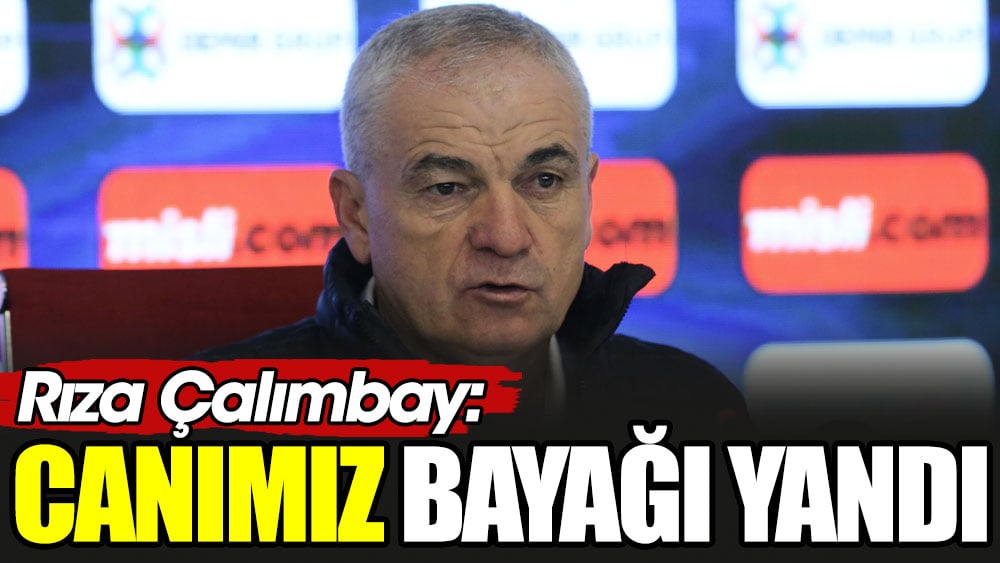 Rıza Çalımbay: Canımız bayağı yandı